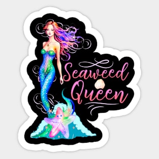 Seaweed Queen Mermaids Sticker